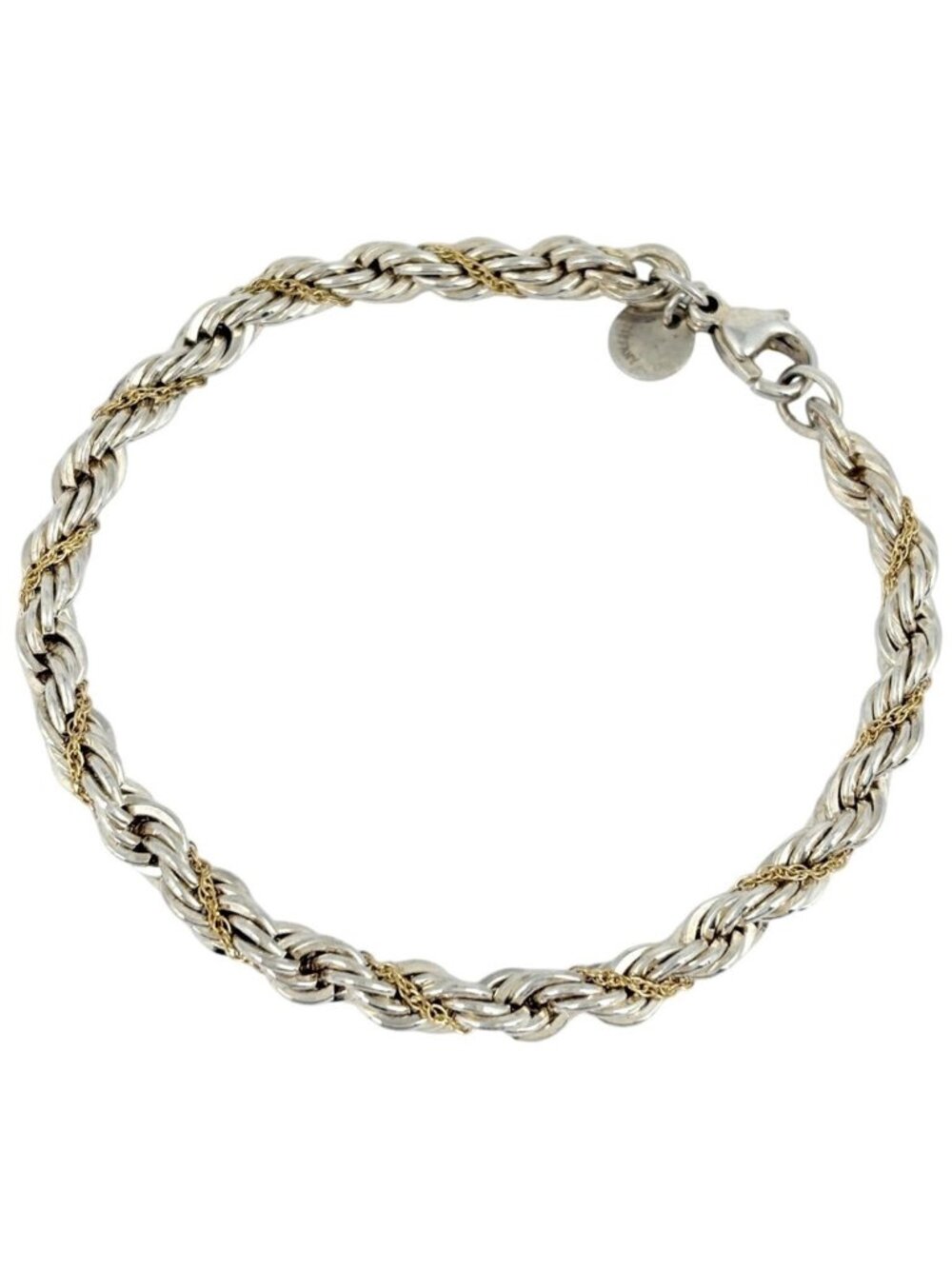 Tiffany & Co Twist Chain Bracelet 925 Sterling Silver